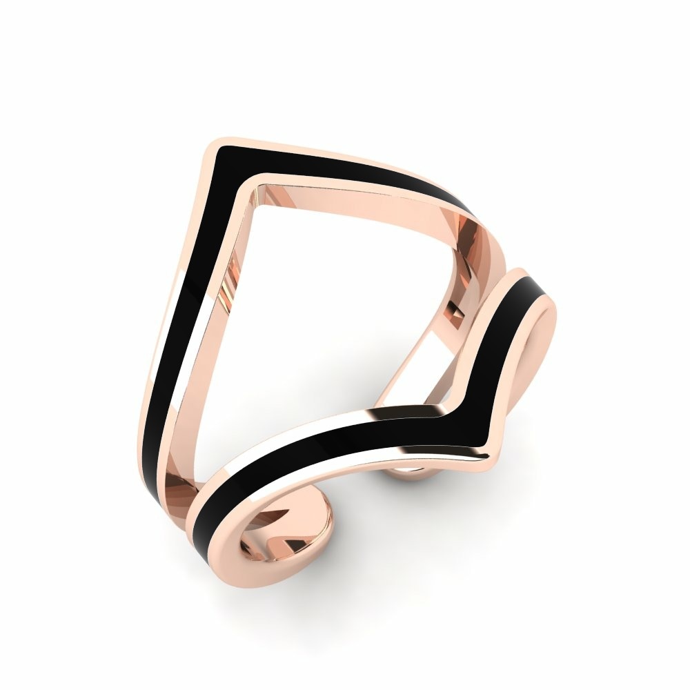 Oro Rosso 375 Anello Shond