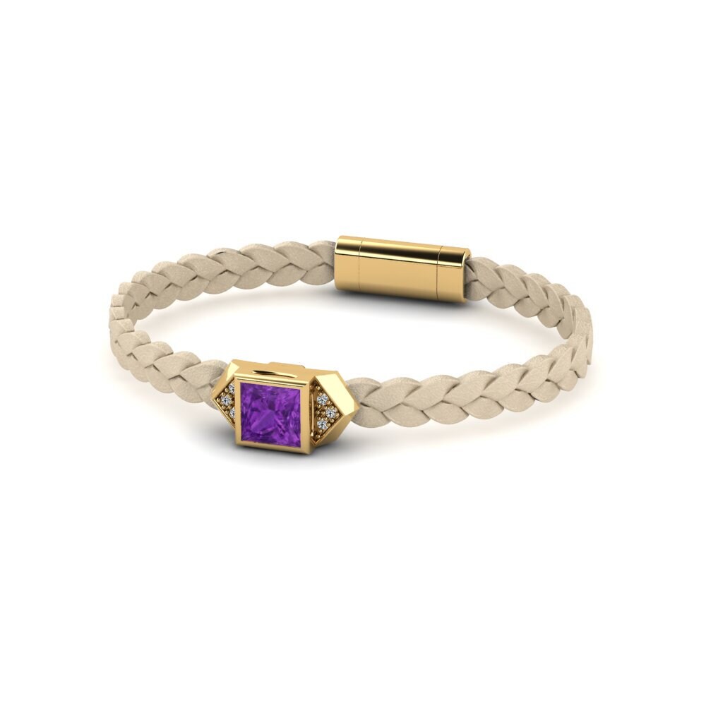 Princess Amethyst Men's Bracelet Shuckle