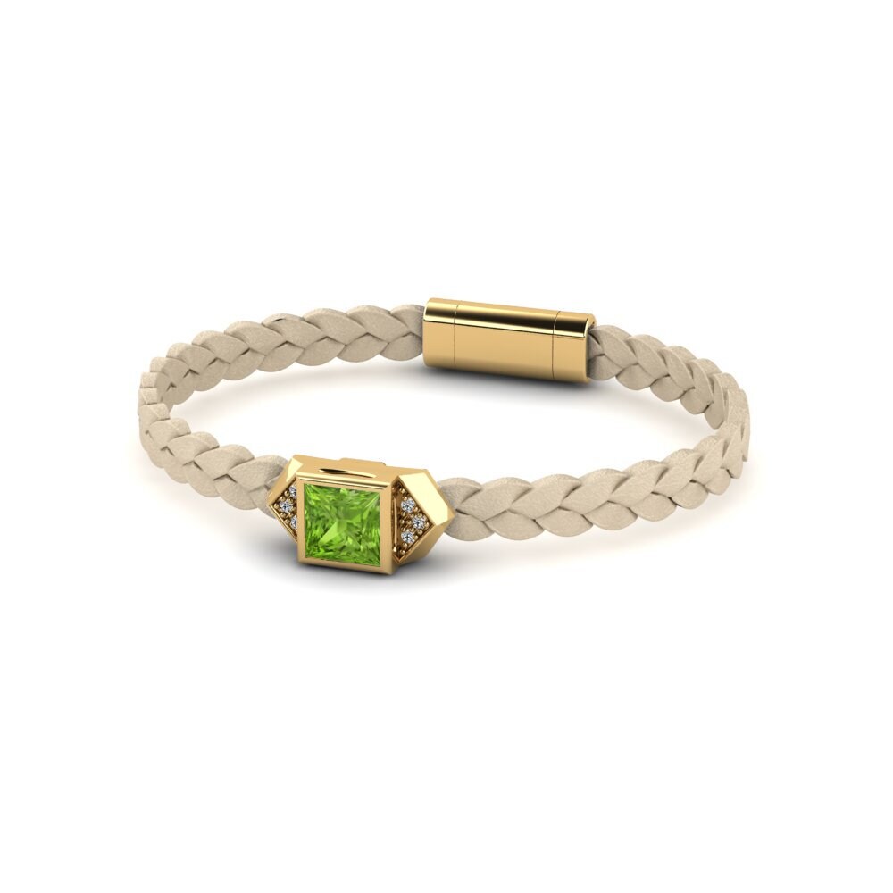 Peridot Men's Bracelet Shuckle