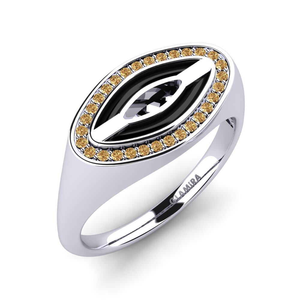 950 Palladium Brown Diamond Men's Ring Shufelt