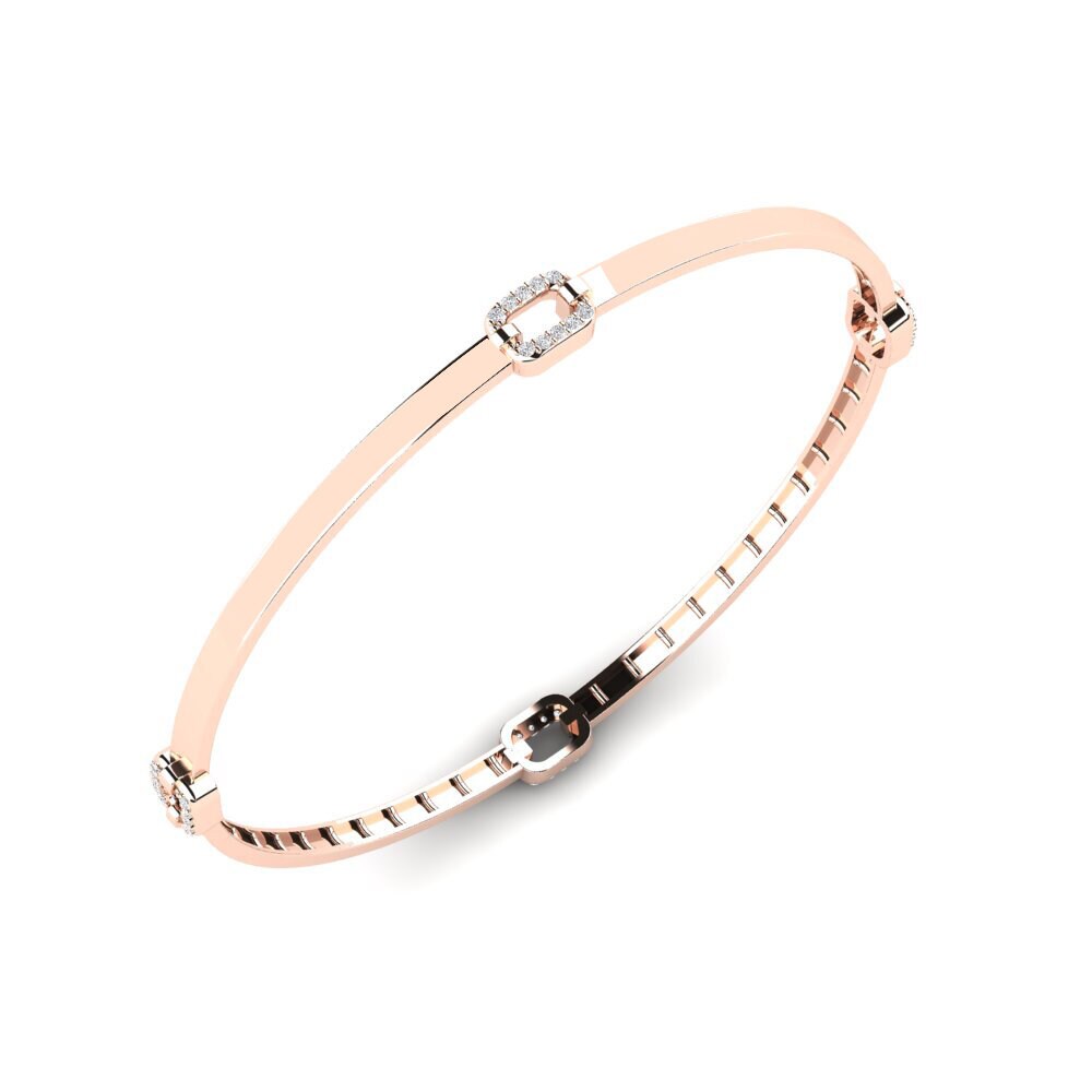 14k Rose Gold Women's Bangle Shujae