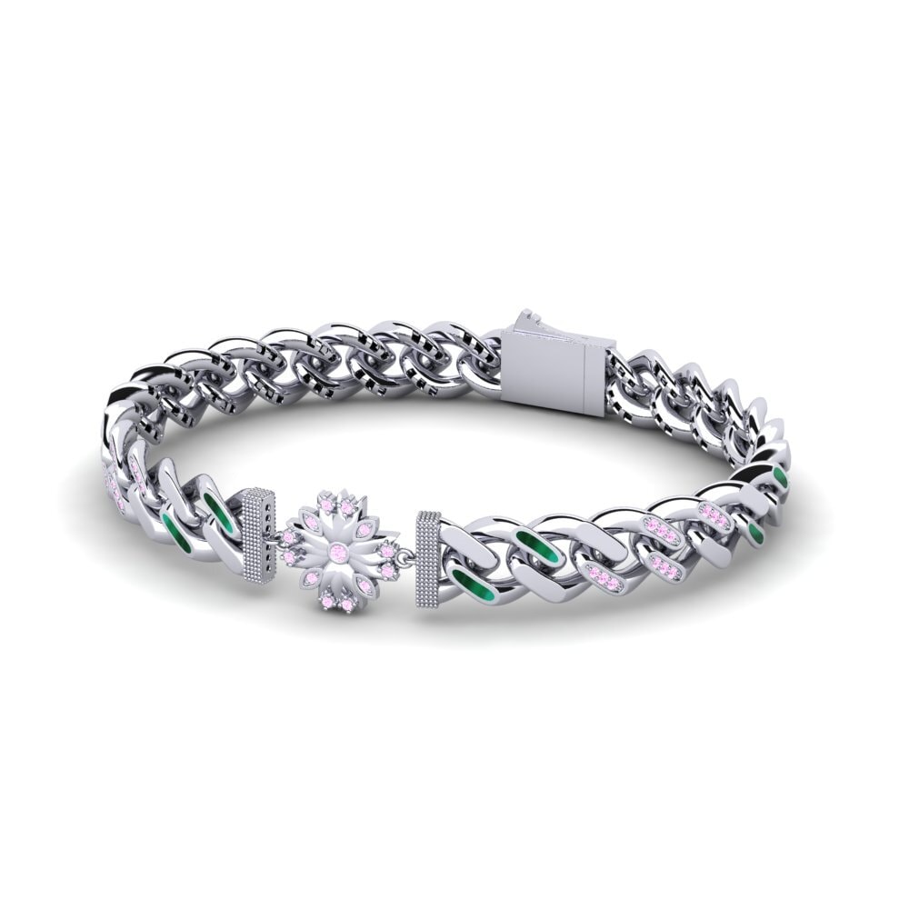 Pink Sapphire Women's Bracelet Shulker