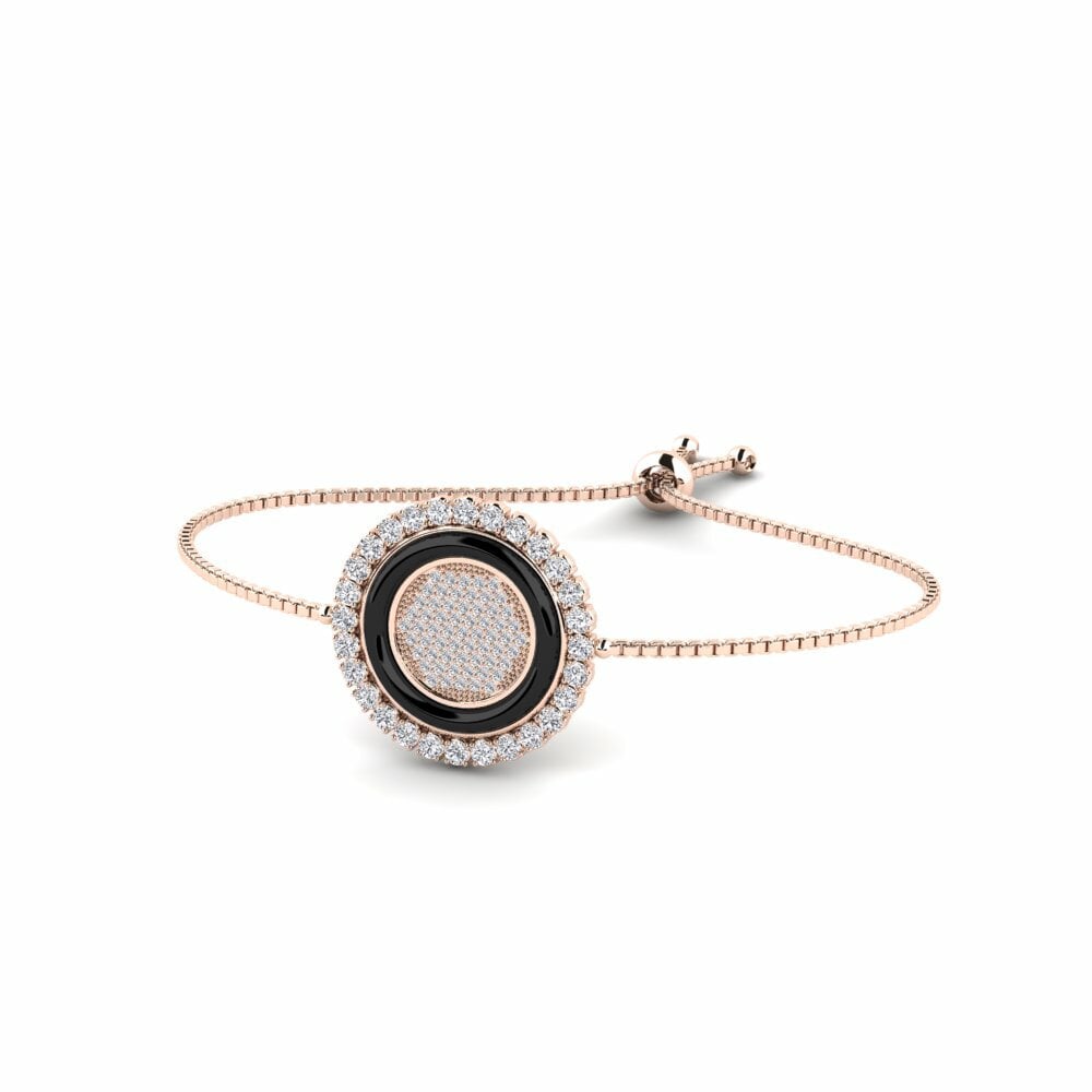 18k Oro Rosa Diamante Pulsera de Mujer Shumate