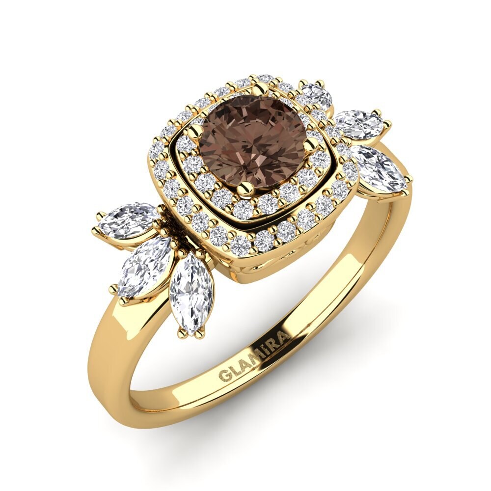 Smoky Quartz Engagement Ring Shuster