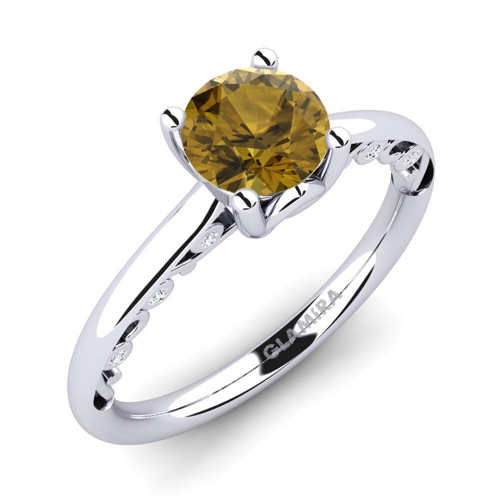 Brown Zircon Engagement Ring Siargaole