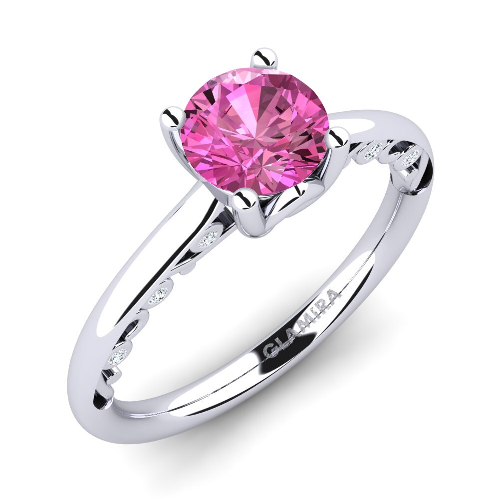 Pink Topaz Engagement Ring Siargaole