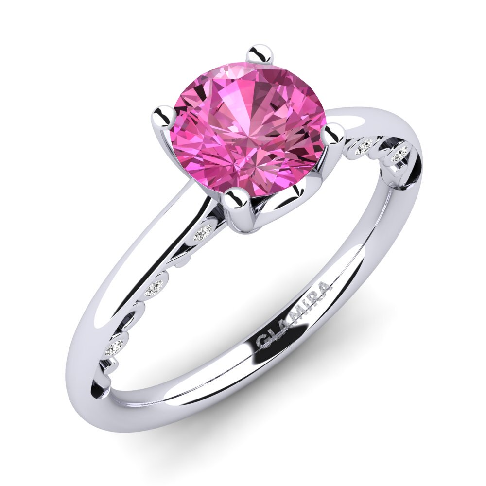 Topaze Rose Bague de fiançailles Siargaole 1.0 crt