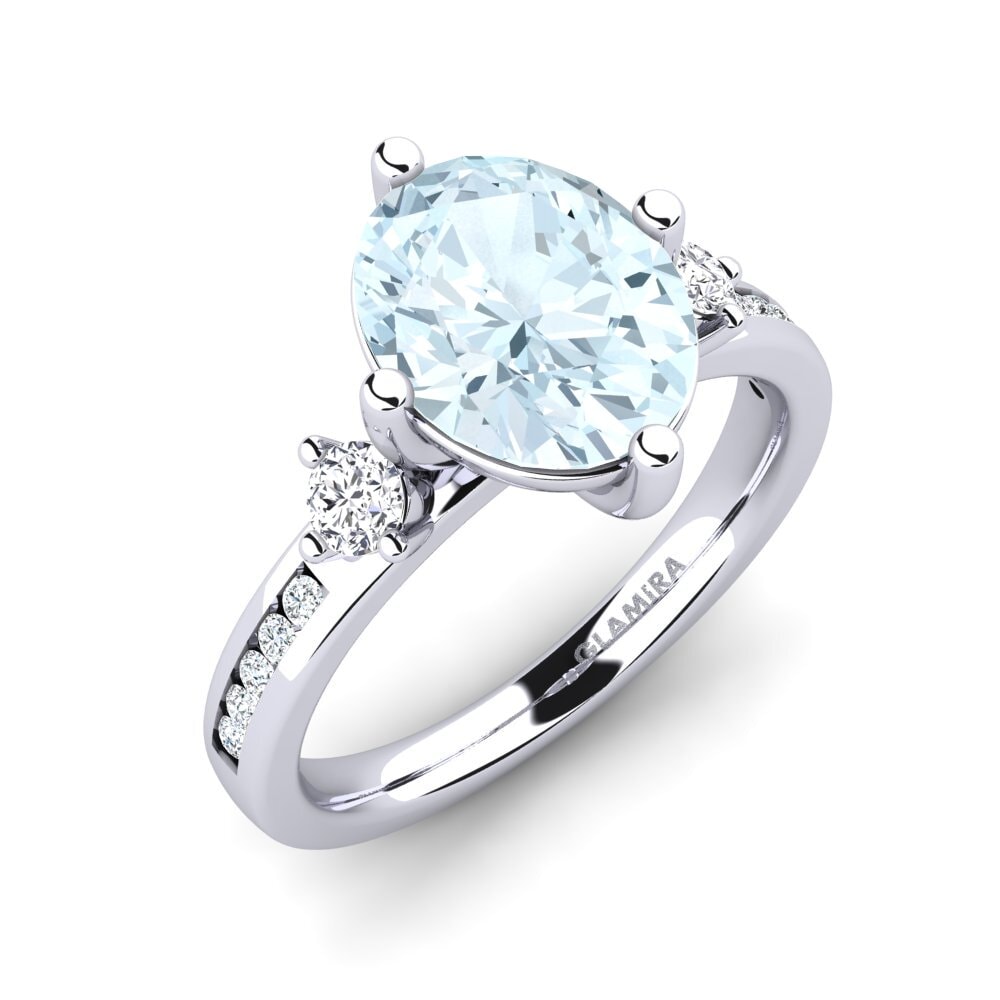 Aquamarine Engagement Ring Sibora