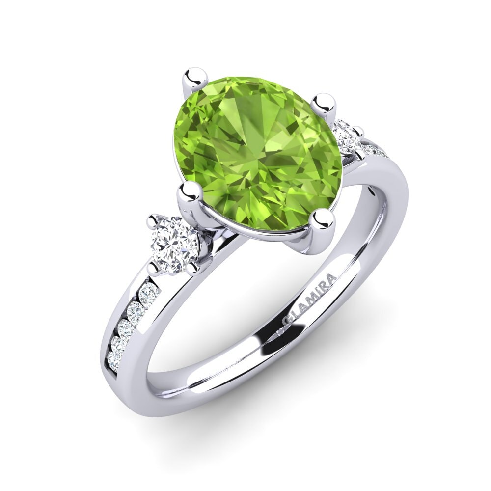 Peridot Engagement Ring Sibora
