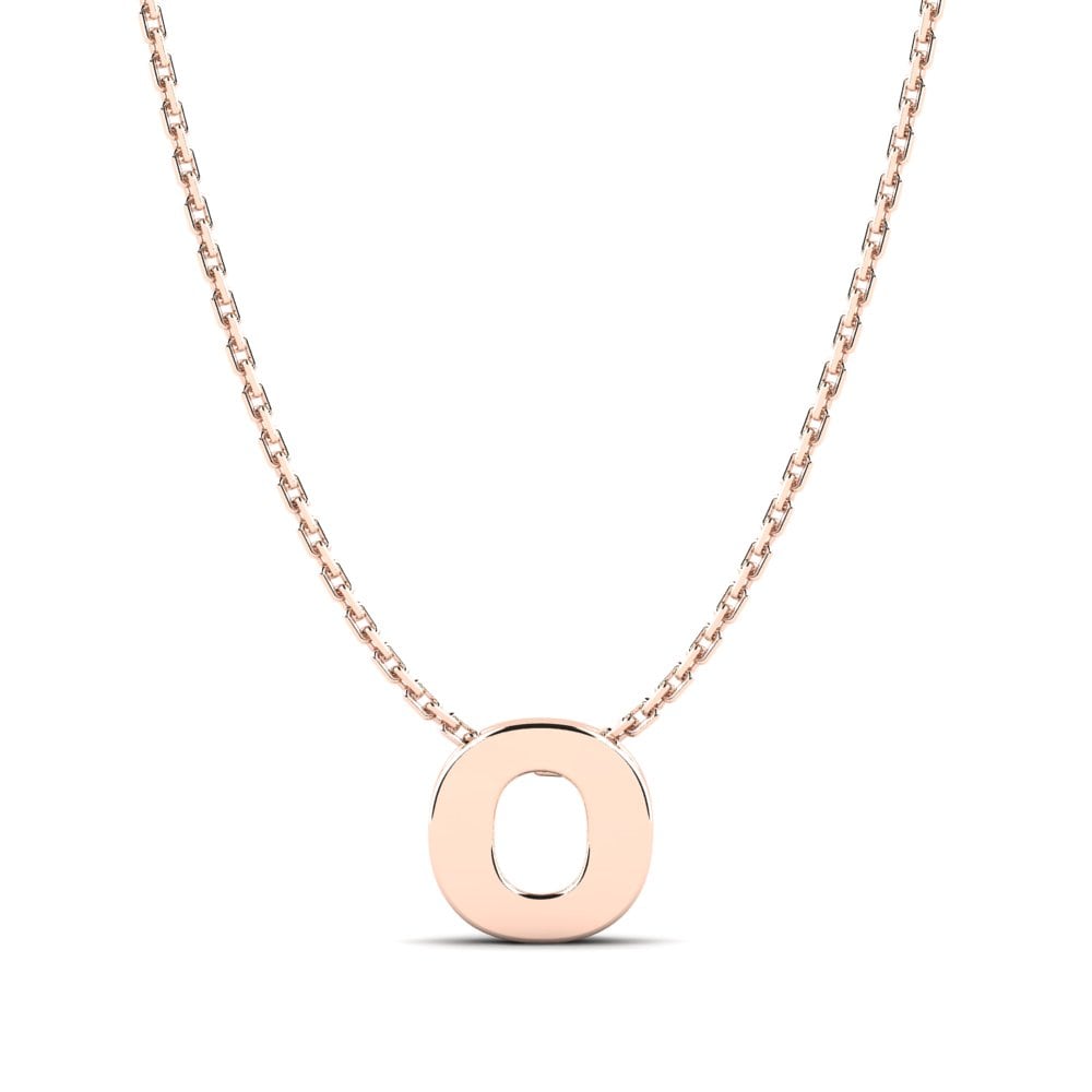 14k Oro Rosa Colgante Sibyl O
