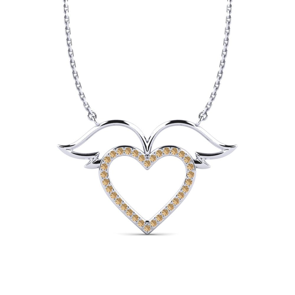 Brown Diamond Women's Necklace Sidelya