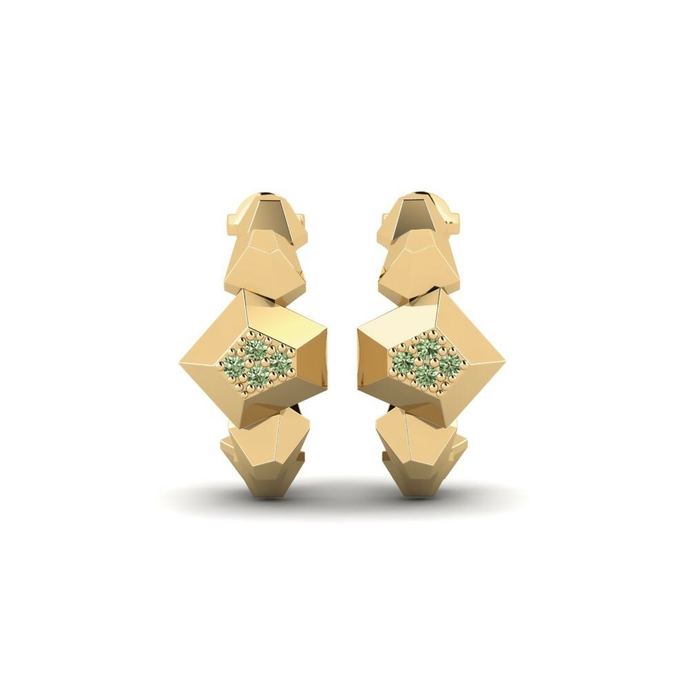 Green Diamond Women's Earring Siderealday