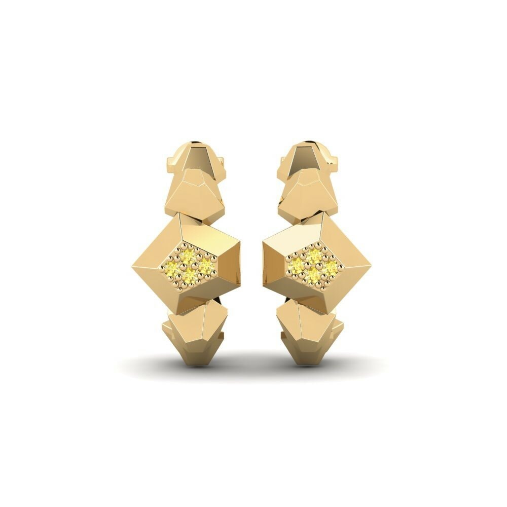 Yellow Sapphire Women's Earring Siderealday