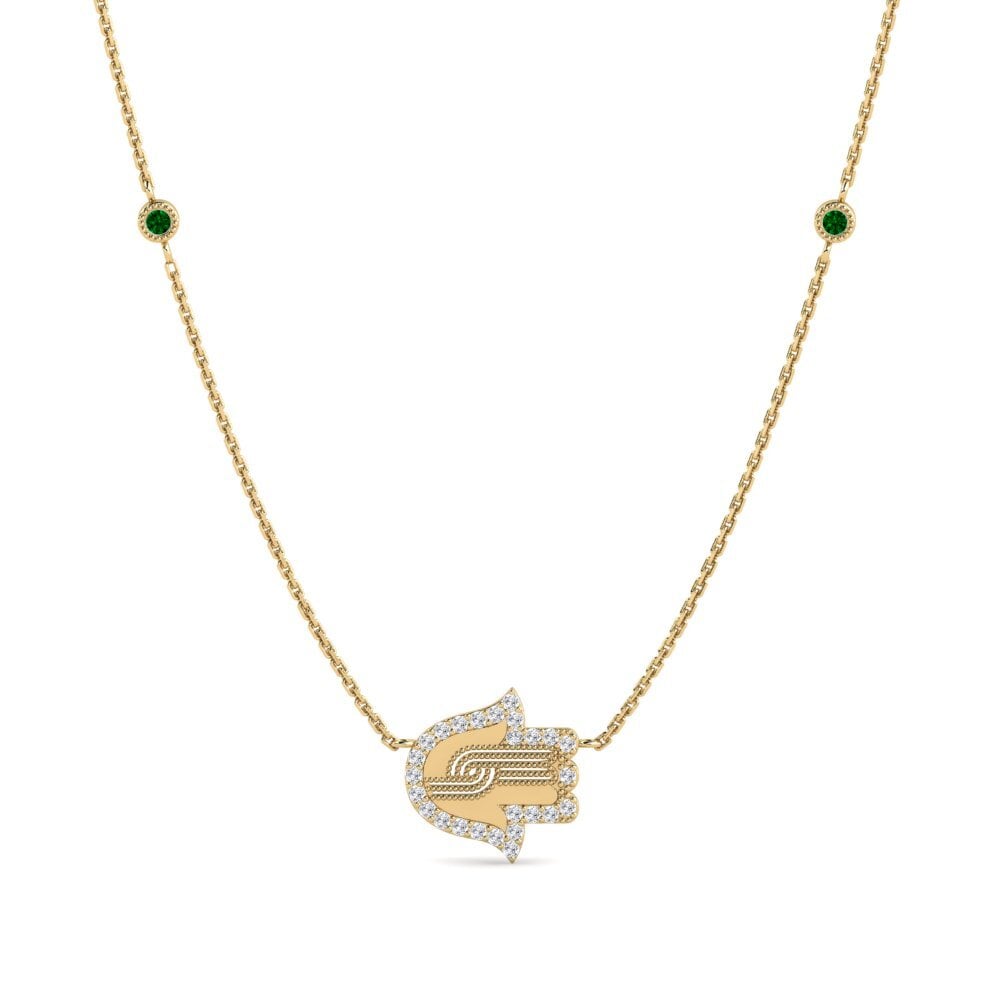 Green Zirconia Women's Necklace Sieghild