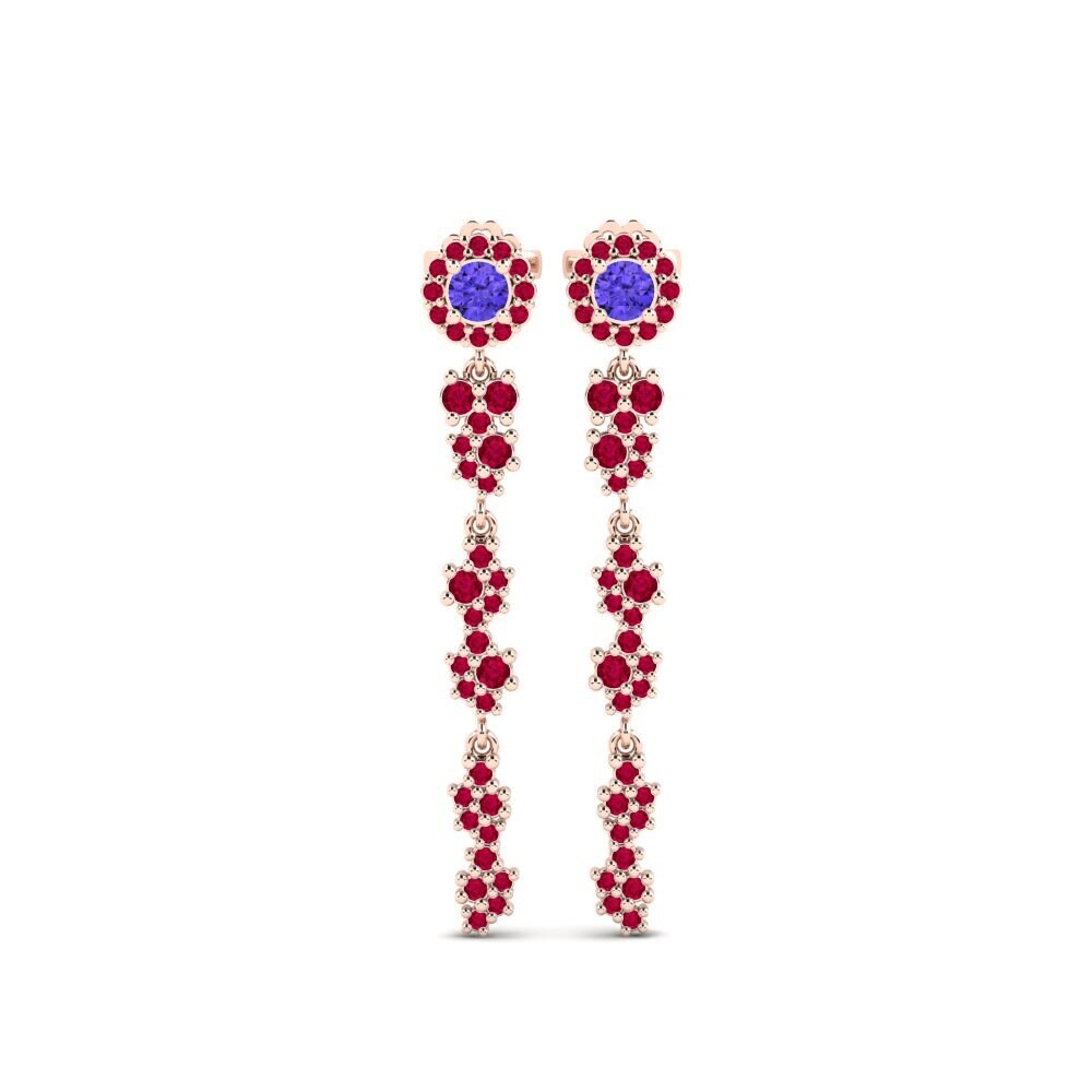 14k Rose Gold Tanzanite SYLVIE Earring Sierabro