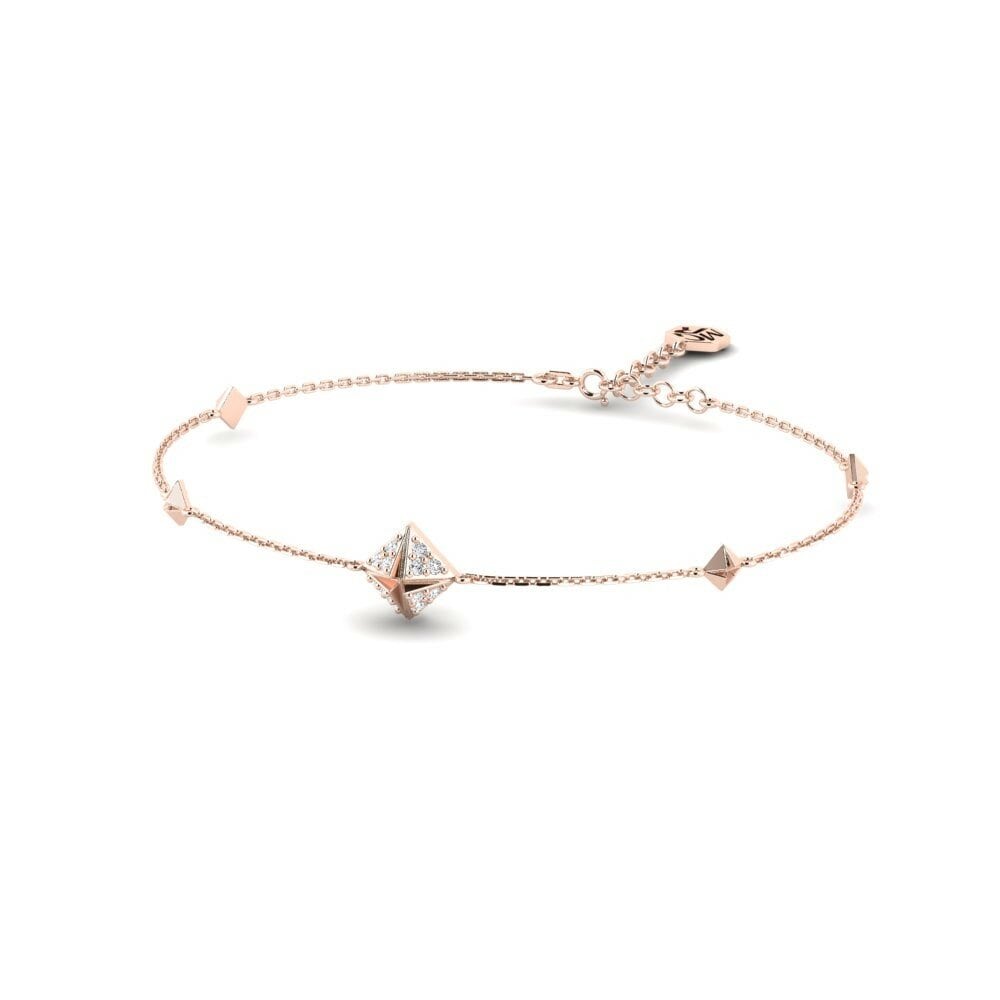 9k Oro Rosa Pulsera de Mujer Sikuea