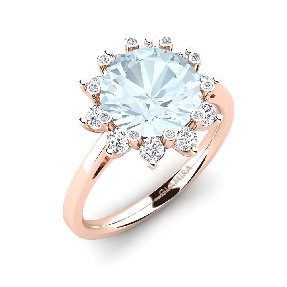Aquamarine Engagement Ring Silanna