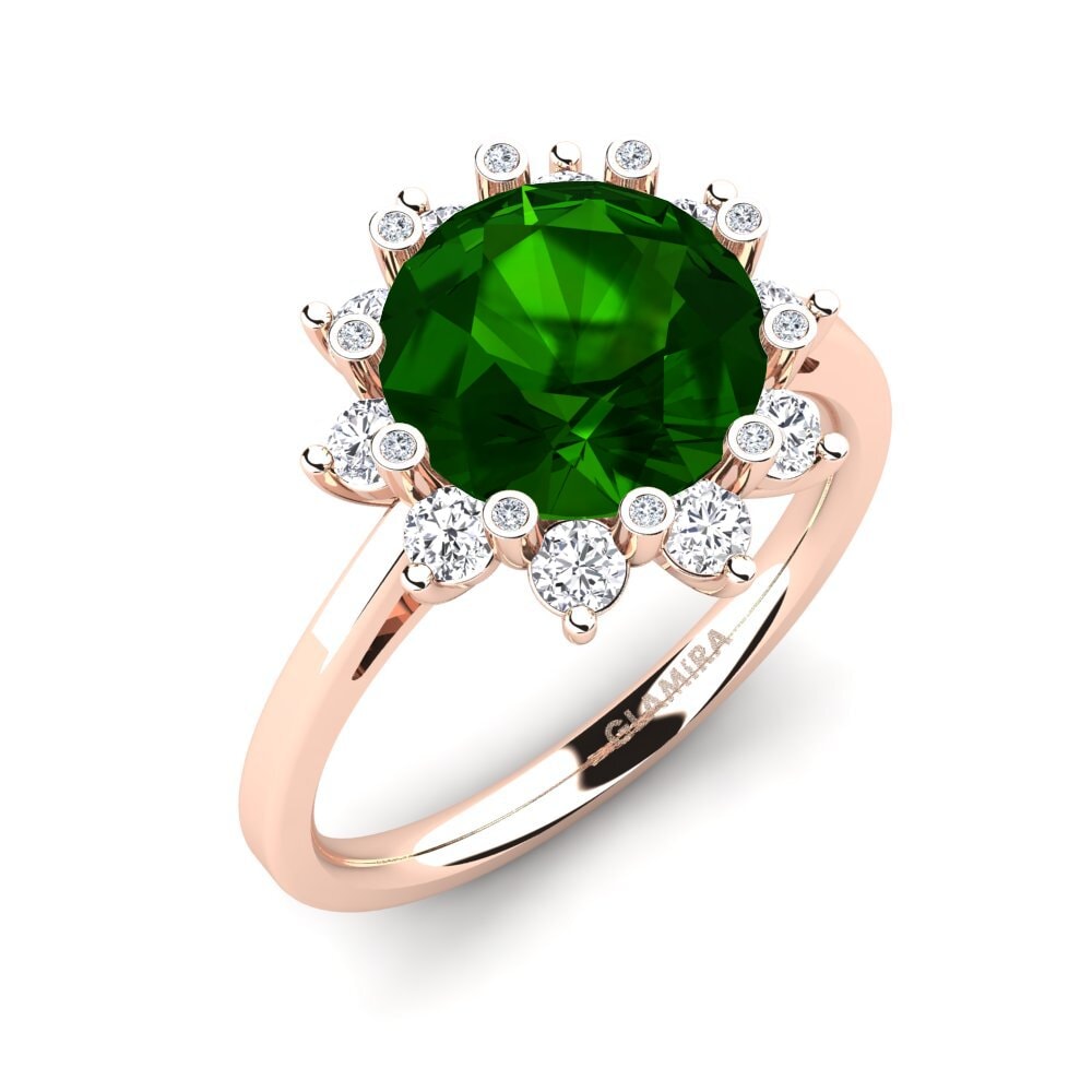 Green Tourmaline Engagement Ring Silanna