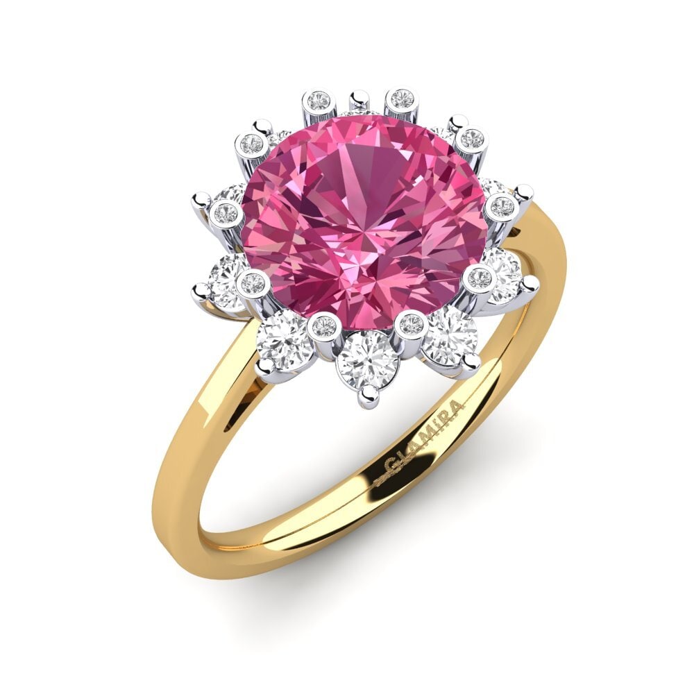 14ct Yellow / White Gold Engagement Ring Silanna
