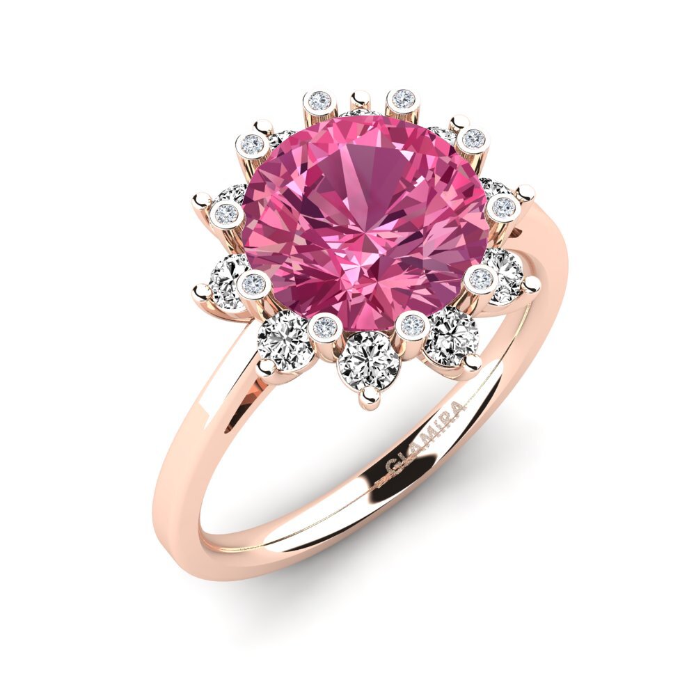 Pink Tourmaline Engagement Ring Silanna