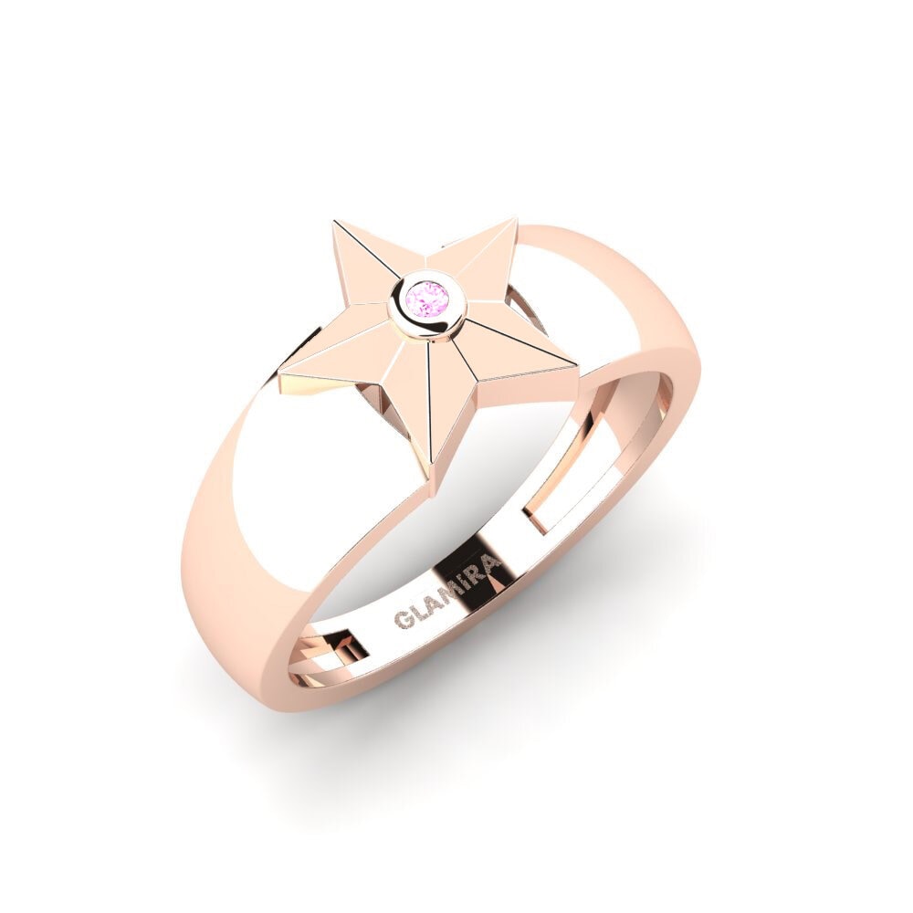 18ct Rose Gold Pink Sapphire Ring Silaturahim