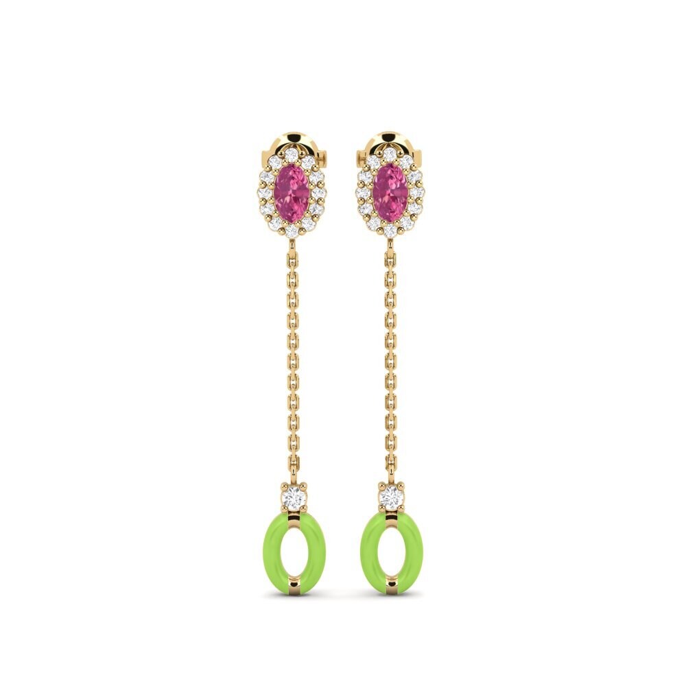 Pink Tourmaline Women's Earring Simla