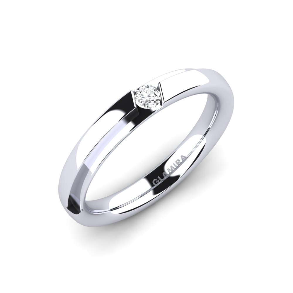 Zafiro blanco Anillo de Mujer Simone