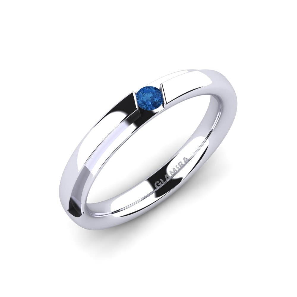 Dark Blue Zirconia Women's Ring Simone
