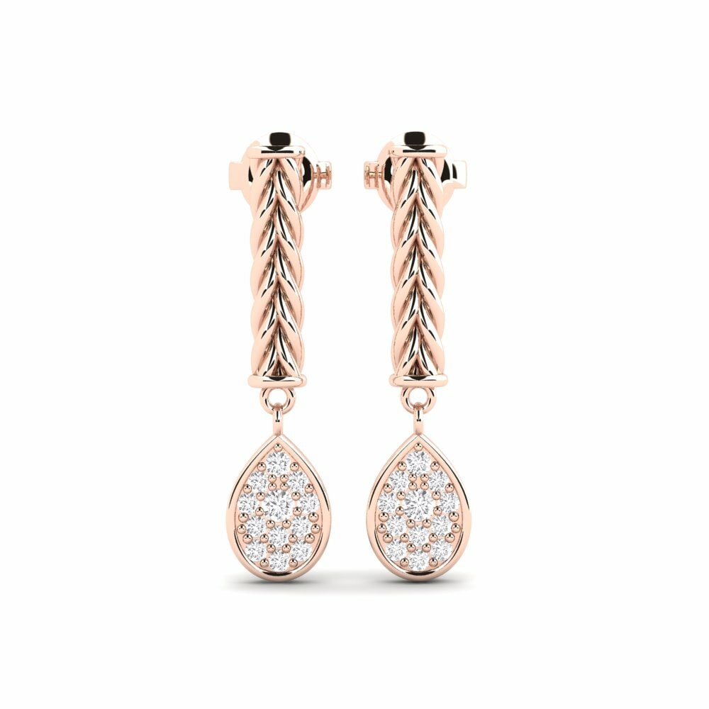 Oro Rosso 585 Orecchino da donna Singlealot
