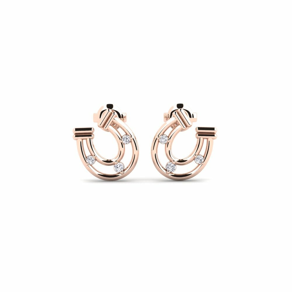 9ct Rose Gold Women's Earring Sioule