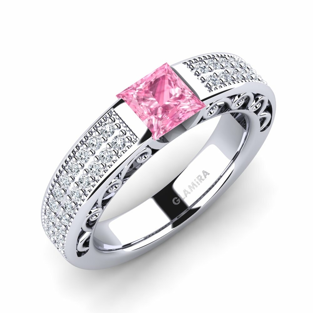 Bague de fiançailles Siplora Saphir Rose