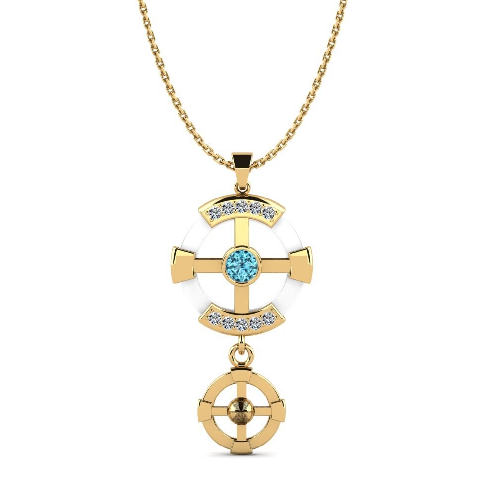 Blue Zircon Women's Pendant Siqueiros