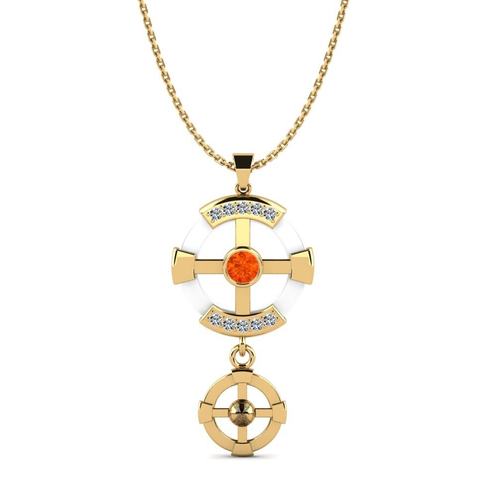 Fire Opal Women's Pendant Siqueiros