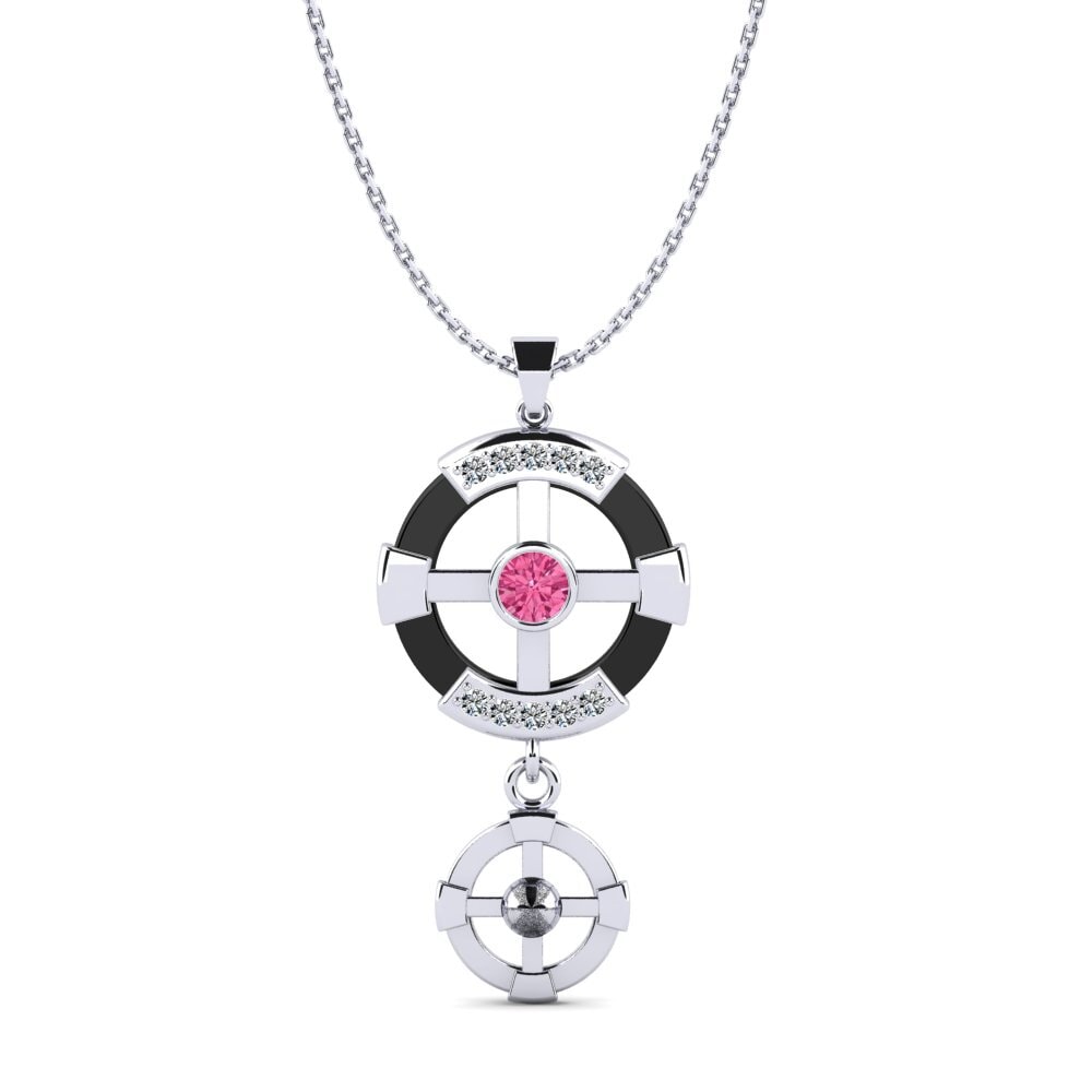 950 Platinum Pink Tourmaline Women's Pendant Siqueiros