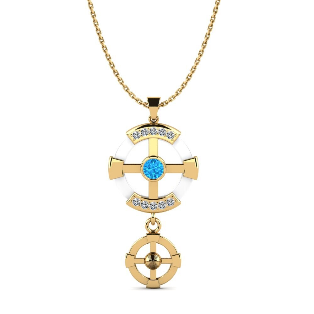 Blue Topaz Women's Pendant Siqueiros