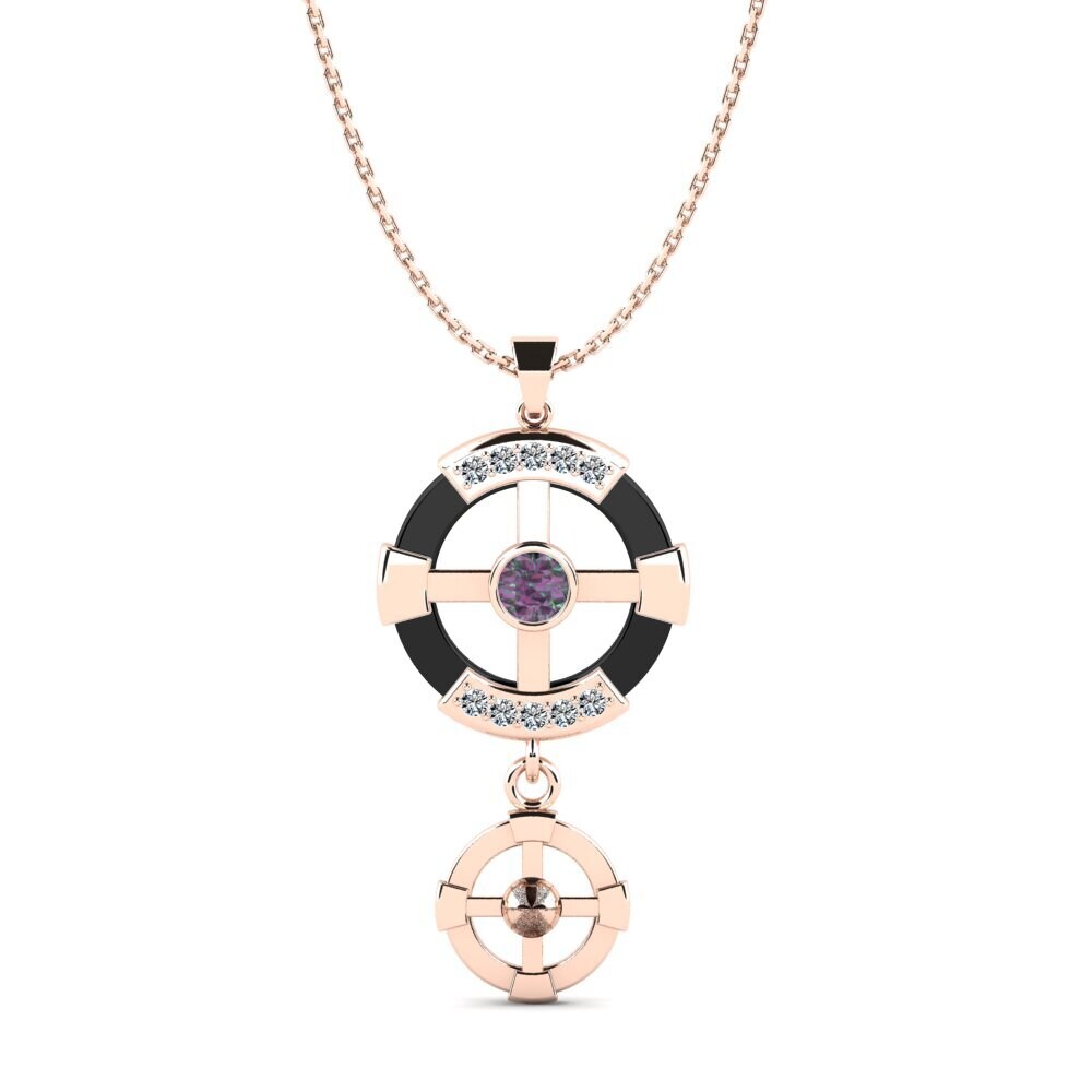 18ct Rose Gold Mystic Topaz Women's Pendant Siqueiros