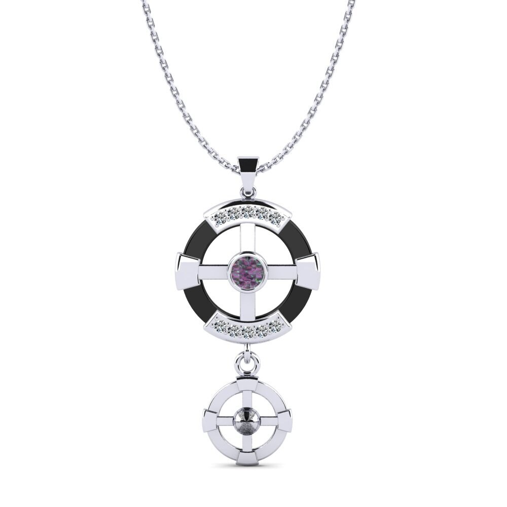 950 Platinum Mystic Topaz Women's Pendant Siqueiros