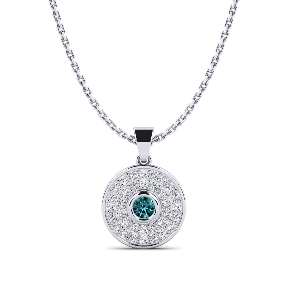 Diamante Azul Colgante de Mujer Siskin