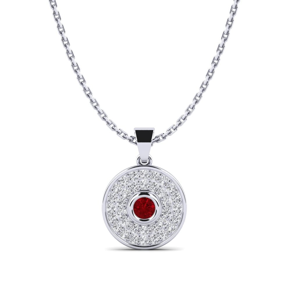 Red Zirconia Women's Pendant Siskin