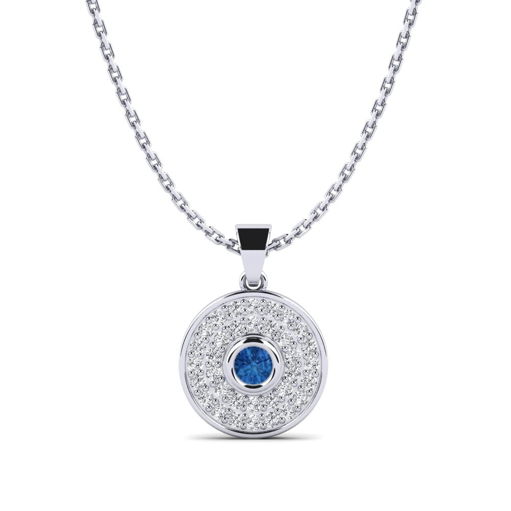 Dark Blue Zirconia Women's Pendant Siskin