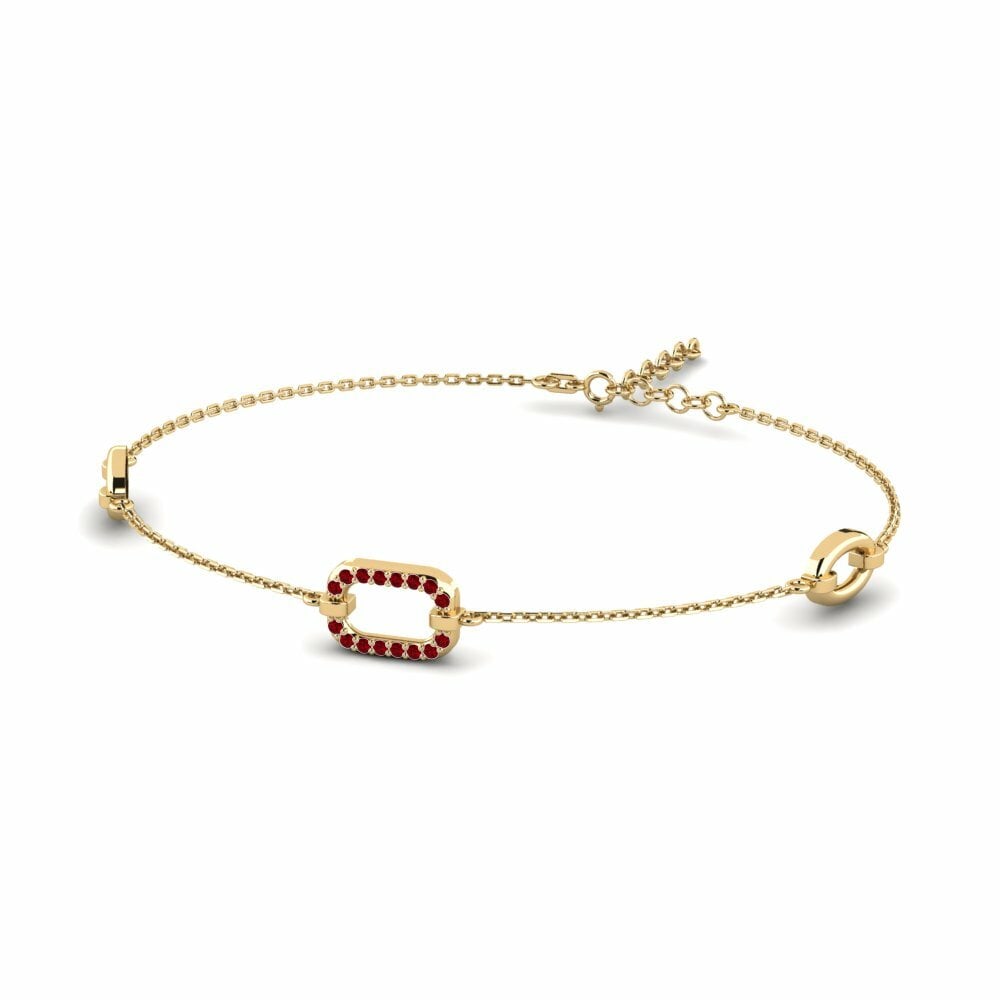 Zircone Rouge Bracelet pour femme Sithiche
