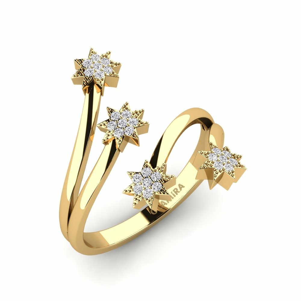 Stars Rings Sitorai 585 Yellow Gold Diamond