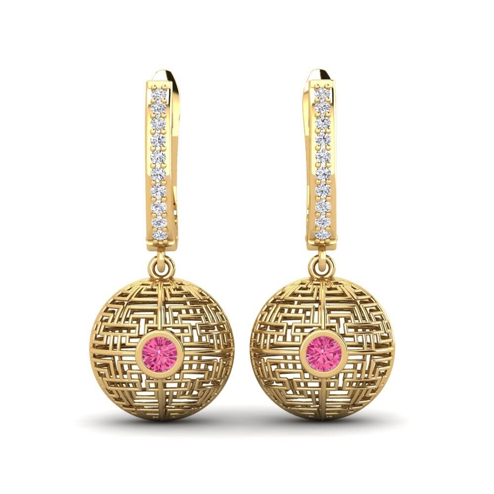 Pink Tourmaline Women's Earring Siu