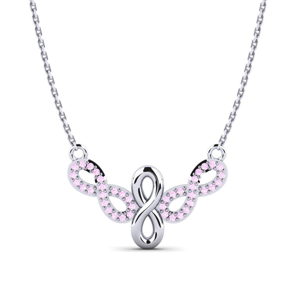 Zafiro Rosado Collar de Mujer Skagern
