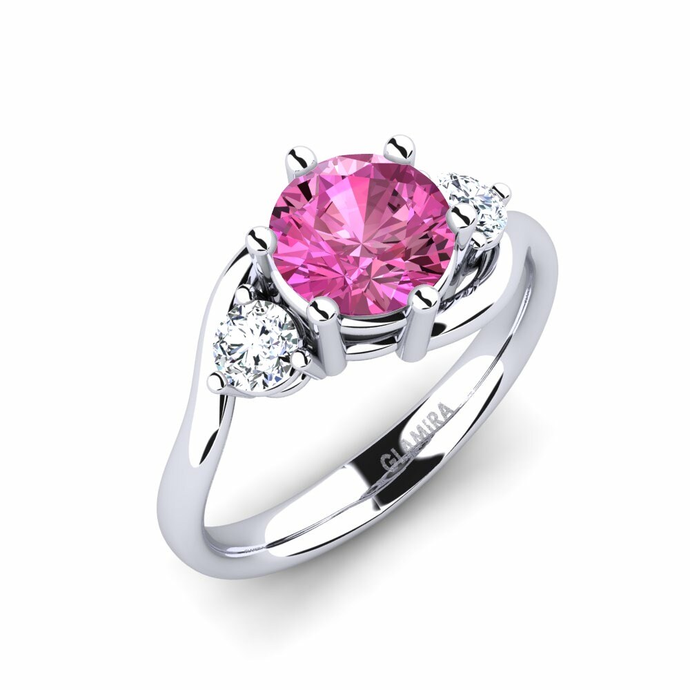 Pink Topaz Engagement Ring Skarlette