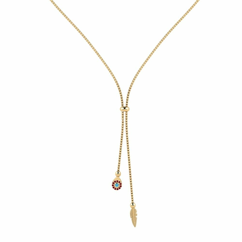 Rode Zirkoon Ketting Sklashy