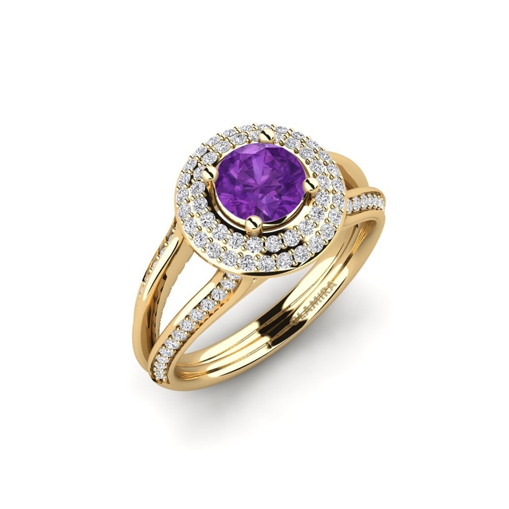 Amatista Anillo de compromiso Skopleos