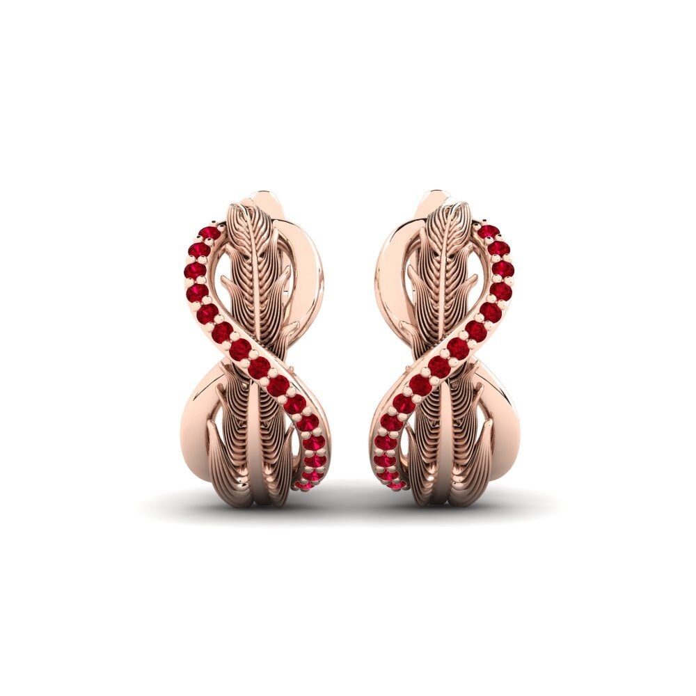 Red Zirconia Women's Earring Skoro