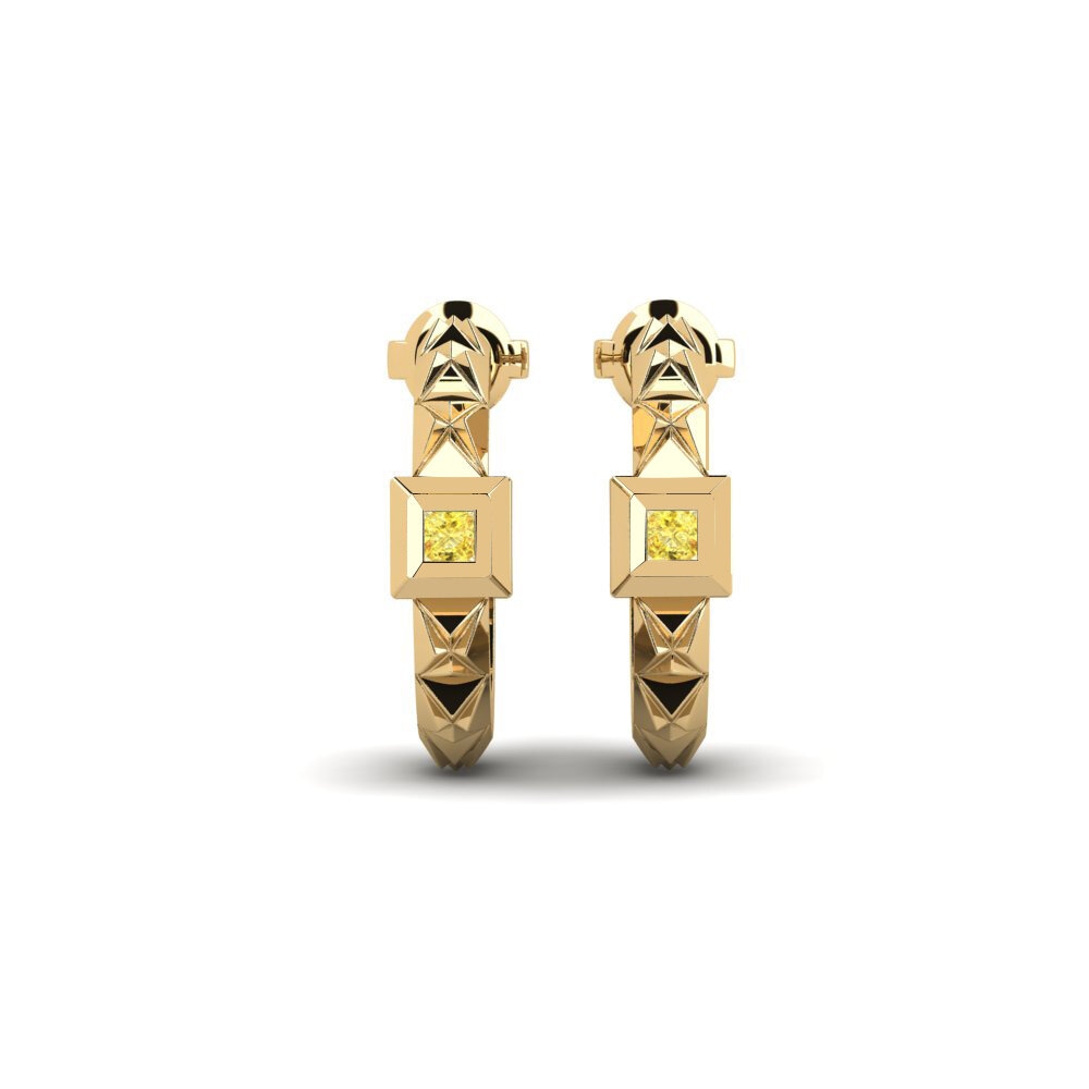 Yellow Sapphire Women's Earring Skwaya