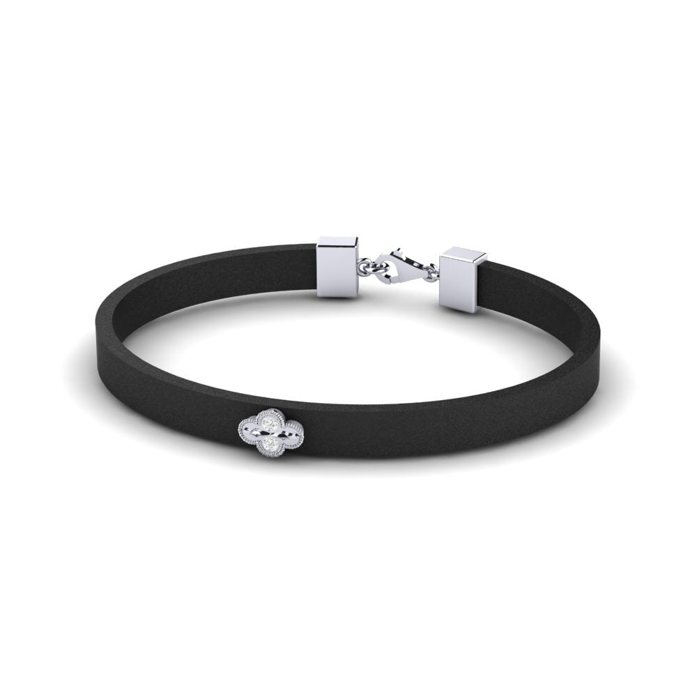 950 Palladium White sapphire Men's Bracelet Skylar